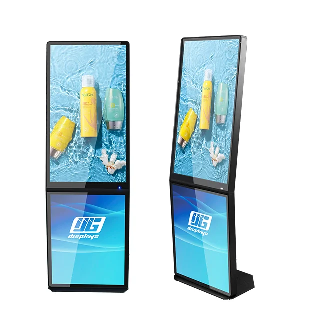 32 inch standalone billboard indoor led digital signage and displays with magnetic led light box