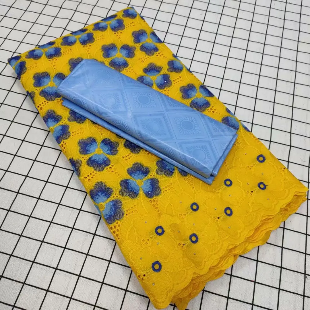 New swiss lace closure polish lace fabric 100% cotton voile lace from switzerland 2021