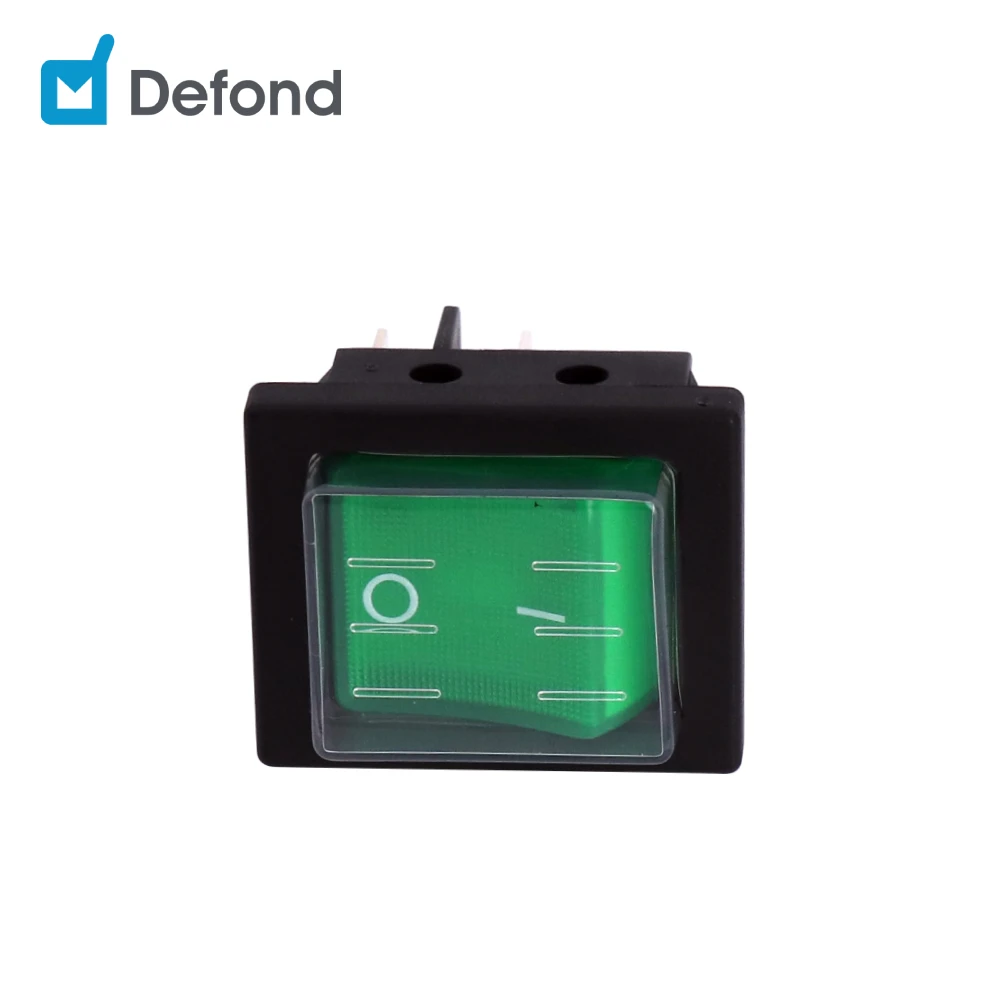 ON OFF Switch 4 PIN 2 Position 16A 250V Rocker Switch with Waterproof Cover Defond DRH-04X-DBK32-30R
