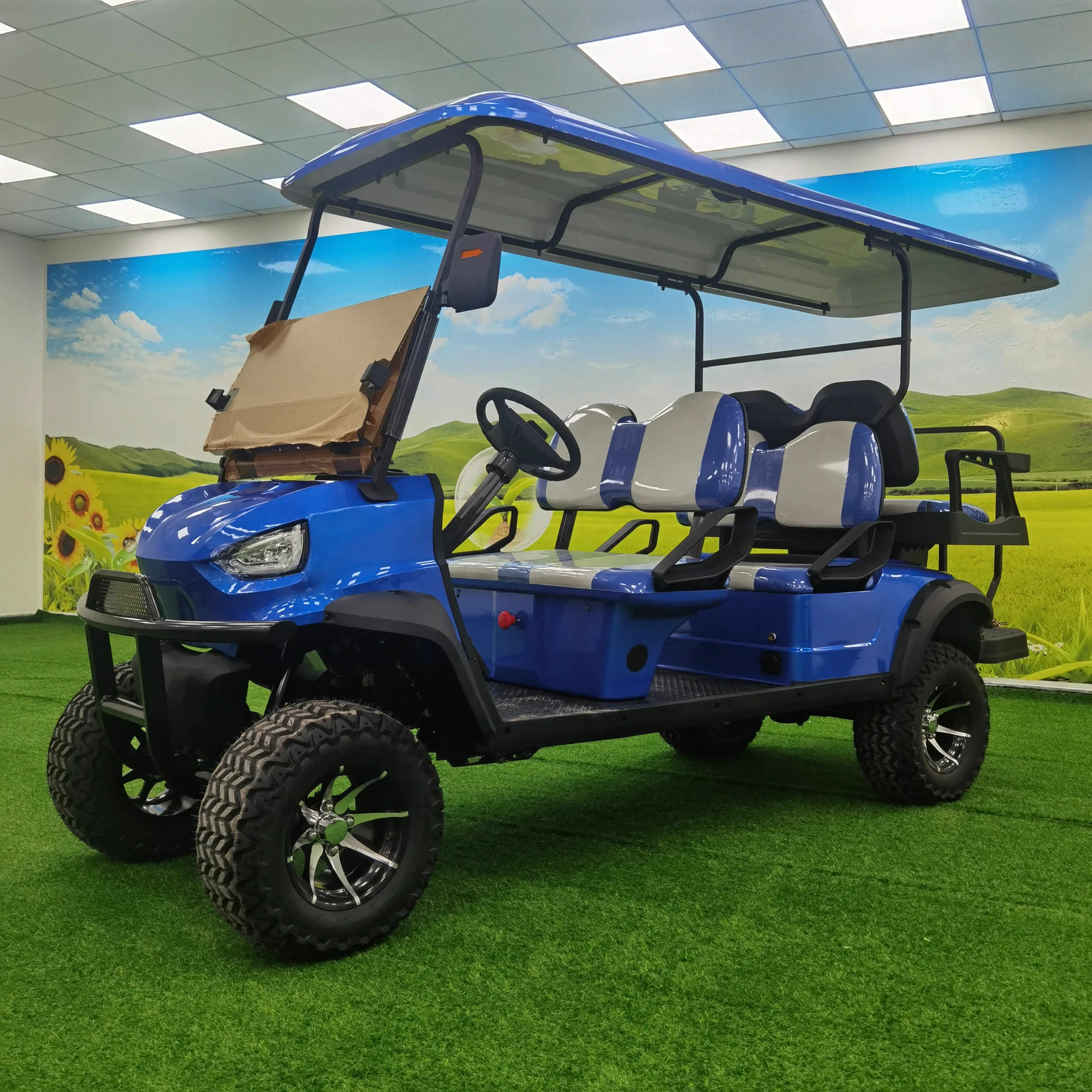 New 6 Seats  Electric golf cart  4KW 5kw 48V 60v AC Motor luxury  golf buggy  club car