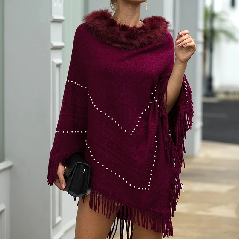 Kingsun Newdeve Bridal Capes Shawls Winter Fall Warm Faux Fur Open Wraps Knitted Plus Sizes Sweater Evening Party Cloaks