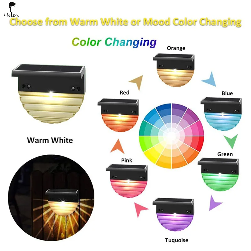 Hot sales solar deck lights, 20 sets of outdoor waterproof miniature LED step lights, used for decks, stairs