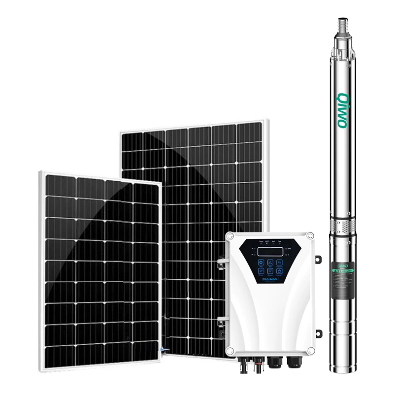 Pompa Acqua Sommersa DC 24V 48V 72V Submersible Deep Well Pumps Lift Solar Borehole Pump