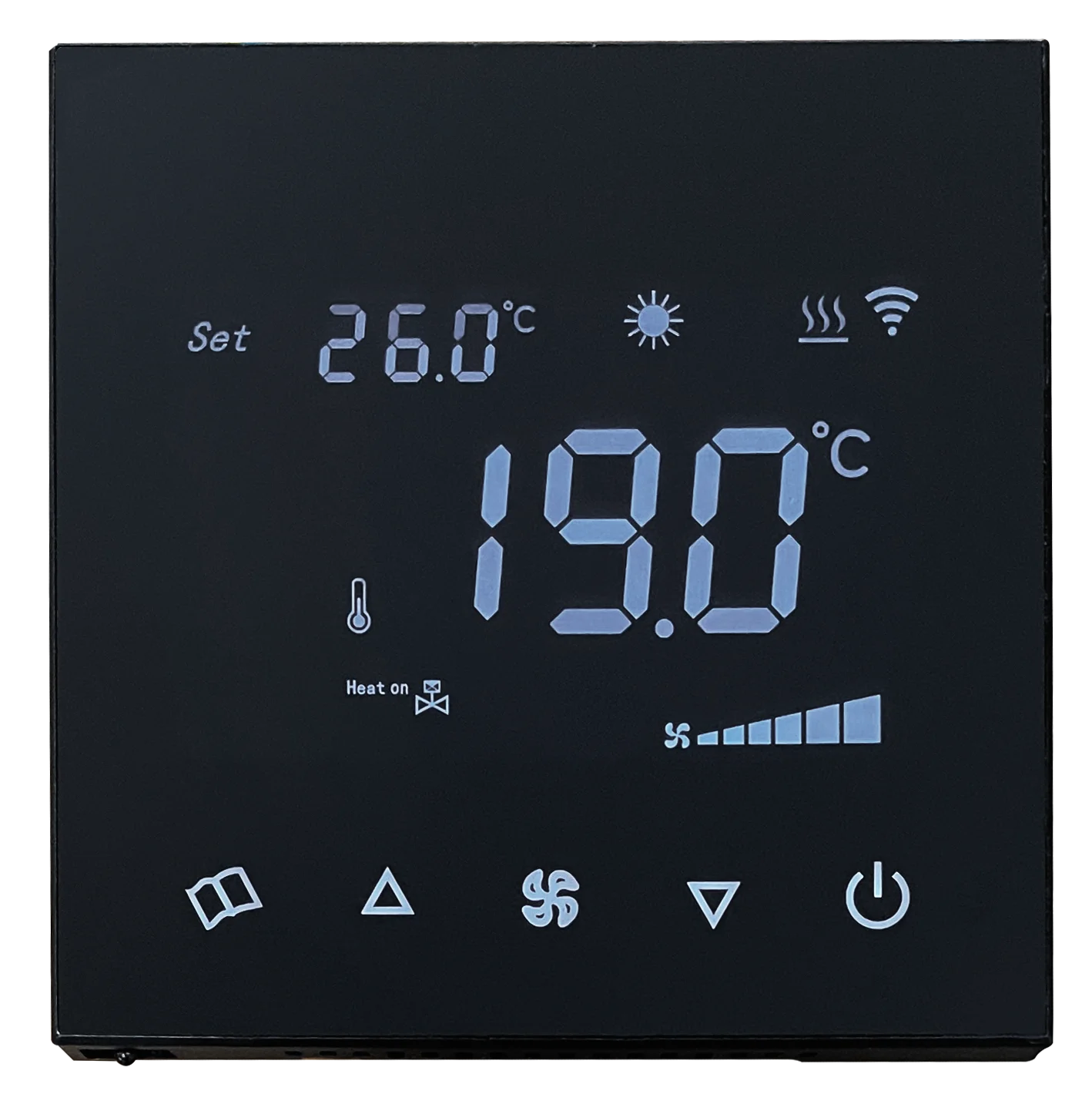 U8S-DT сенсорный экран RS485 modbus 0-10 В цифровой умный комнатный термостат