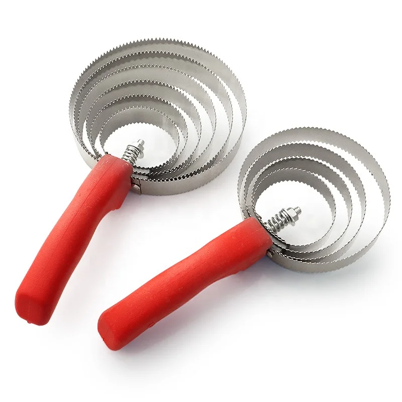 6 Rings Horses Serrated Curry Comb sweat scraping anti-itch rake Scraper Cattle scratching teeth pet hair removal Cleaning Brush