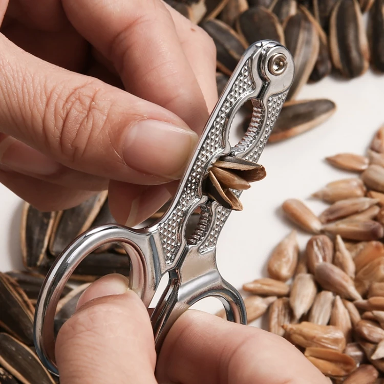New Premium Sunflower Peeler Melon Seed Pliers Small Nut Cracker Sheller Opener Walnut Zinc Alloy Material Crack Pine nuts Tool
