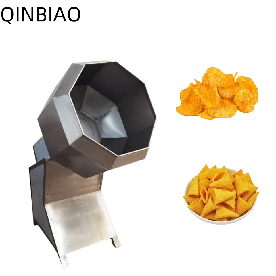Commercial stainless steel octagonal mixer potato chip puffing casual food mixing bucket