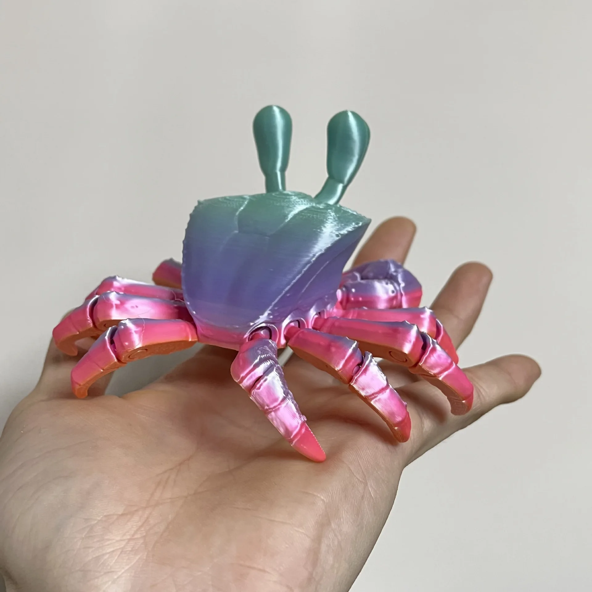 3d Печатный Краб многосуставная подвижная ручная модель подарок домашний декор детские игрушки
