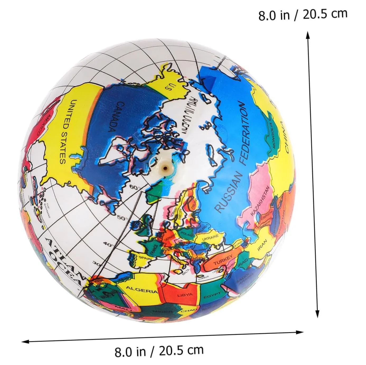Inflatable Ball Earth Globe Beach Balls for Kids Indoor Outdoor Playing Balls PVC Customize Size