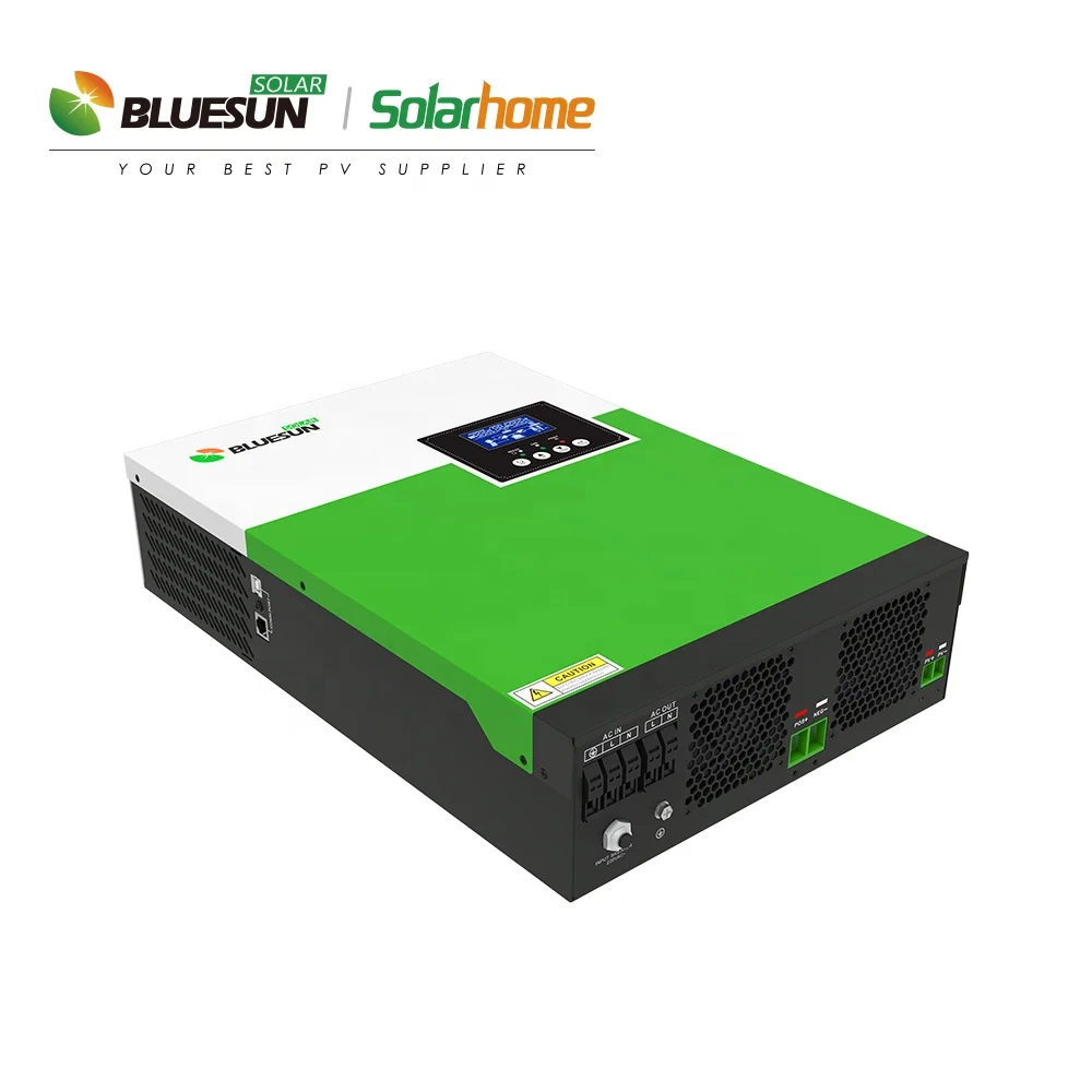 BLUESUN 5500W неэлектрифицированный солнечный инвертор Гибридный 3.5KW 5.5KW с немодулированным синусоидальным сигналом со слежением за максимальной точкой мощности Встроенный 100A солнечное зарядное