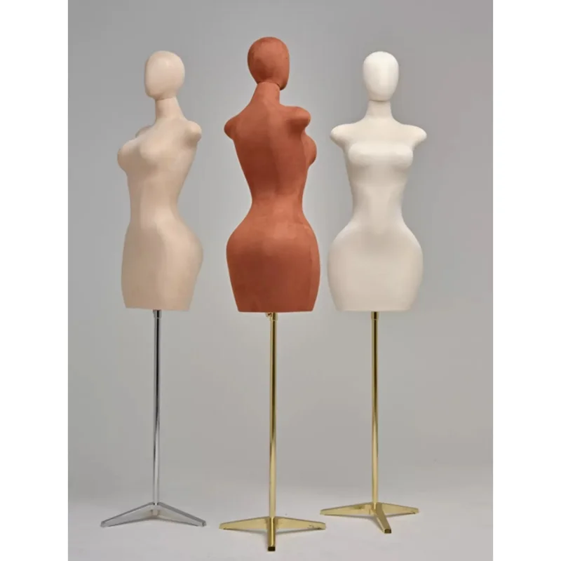 Mannequin Women Dress Form PU Plus Size Mannequin BBL Half Body Curvy Mannequin Female Torso