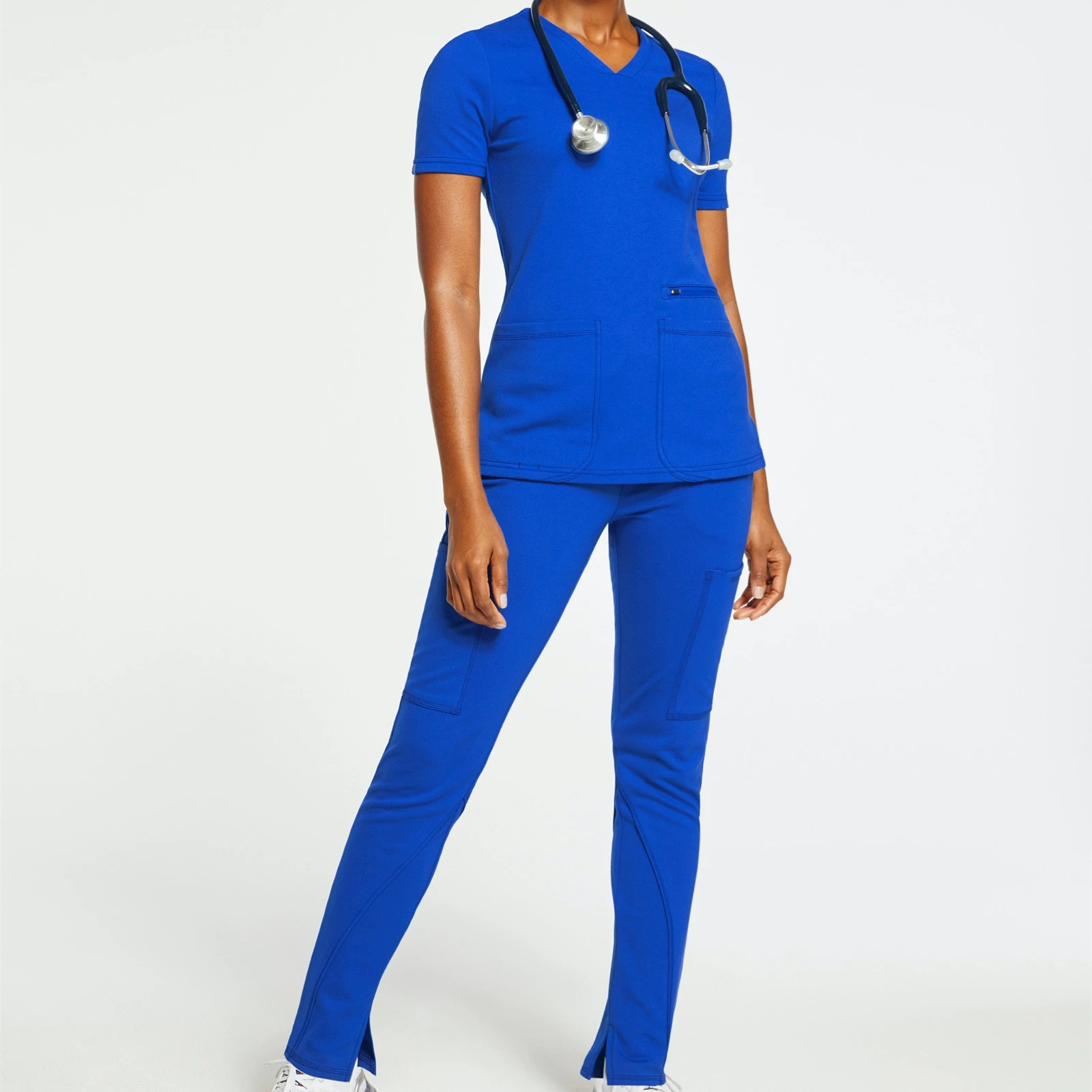Design Women Factory Supply Wholesale Medical Hospital Scrub Uniform Suit Set