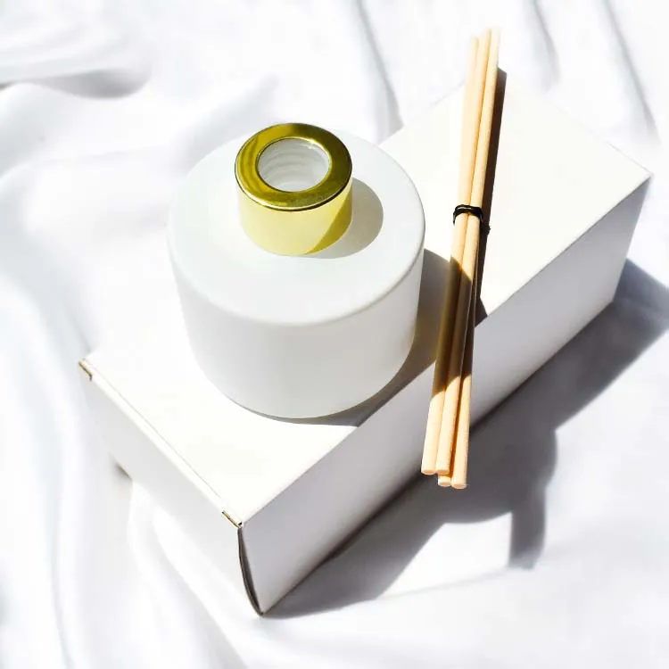 LZ 100ml luxury white glass reed diffuser bottle matte white wholesale custom empty reed diffuser white diffuser bottle