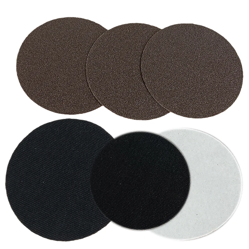 Customized 5-9 inch sandpaper grinding discs, silicon carbide abrasive glass, stainless steel back velvet round sandpaper