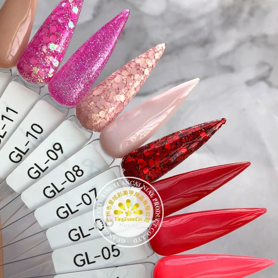 OEM Professional Ema Liquid Custom 1 Oz Jars Clear 2 In 1 Dipping Set Nail Art Supplies Wholesale Red Nude Cover Acrylic Powder