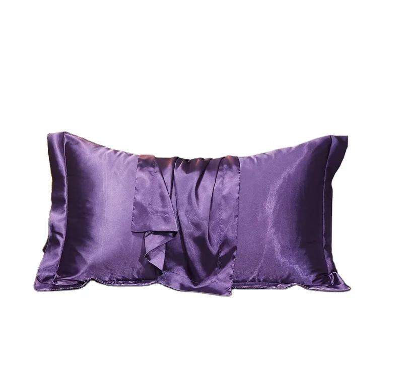 Hot Sale Summer Pillowcase Lyocell Satin Silk Pillowcases Customized Color Size