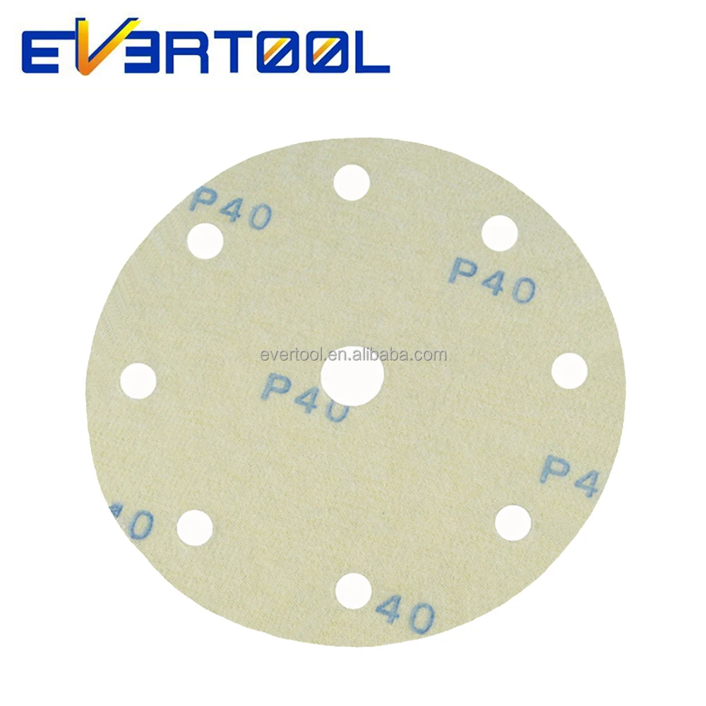 EVERTOOL Multi-hole Pattern Sanding Paper Clean Sanding Abrasive Discs for Automotive Repair