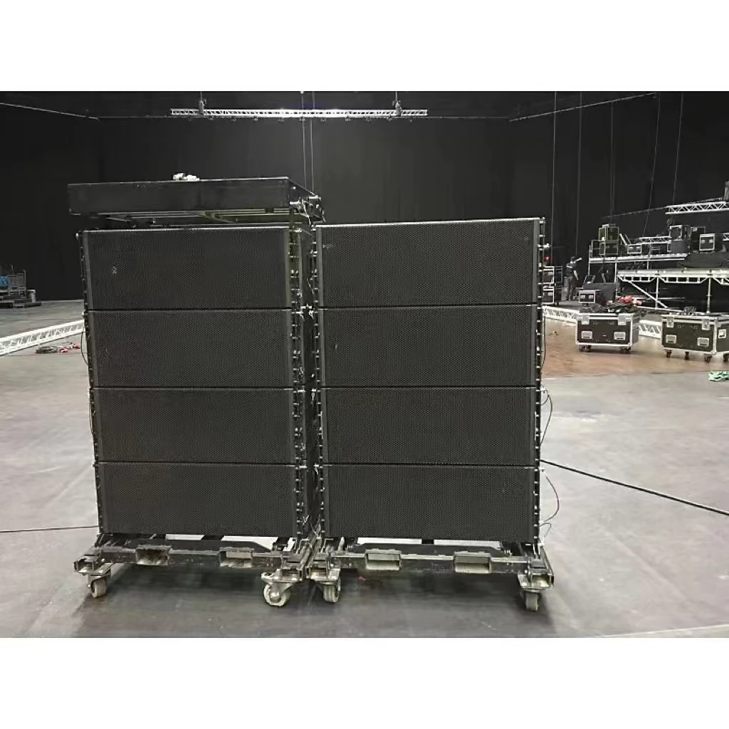 TTL 55-A dual 12 inch active 3-way line array speakers sound system stage professional audio Pro speakers