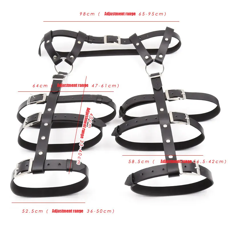 PU Leather Bondage woman Harness Fetish Restraint Straps Belts Fun Sex Games erotic costumes women