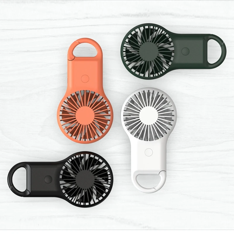 
New USB Charge Handheld Portable Small Fan Mini Air Cooler Carabiner Fans 
