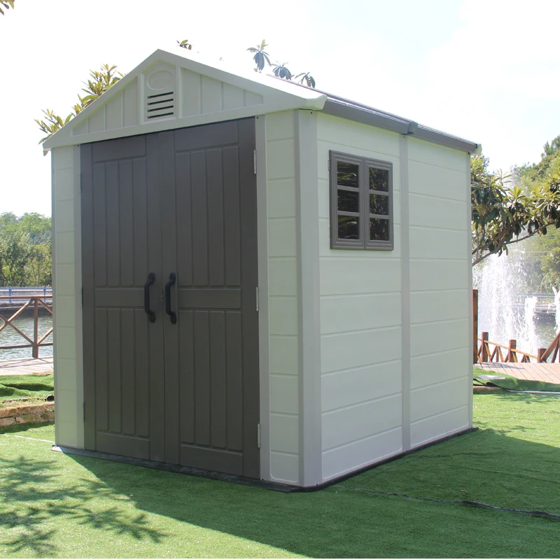 
HDPE Plastic outdoor garden storage shed for backyard 