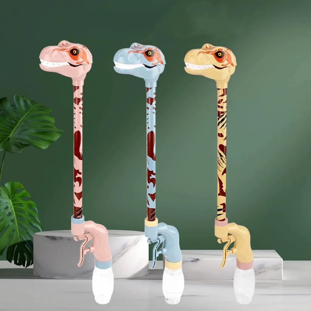 High Quality  Long-necked Animal Summer Water Gun Cartoon Water Sprinkler Outdoor Pool and Water Squirt Toy Gun With Candy