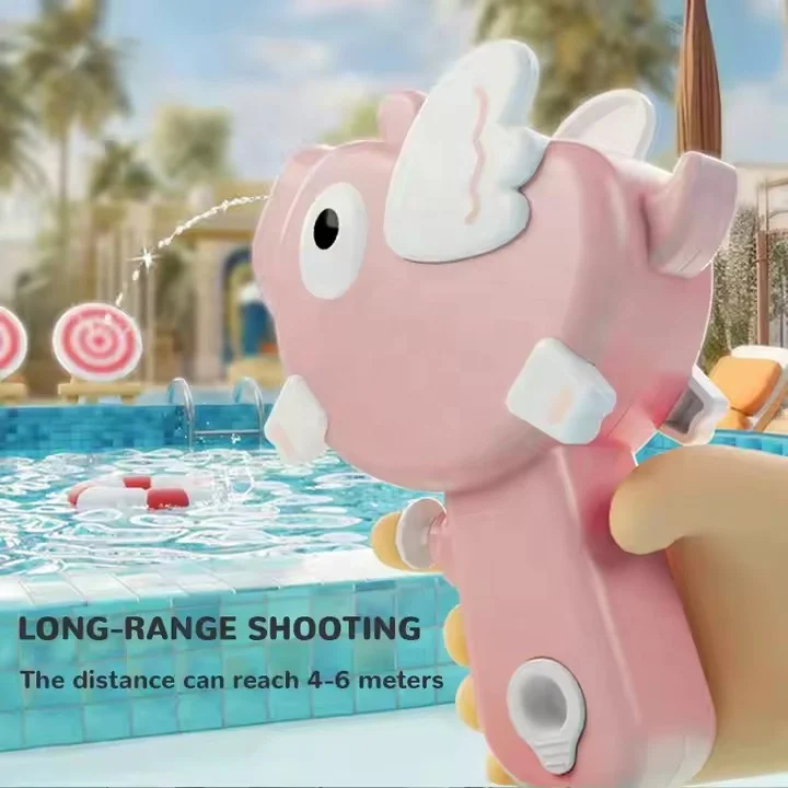 Newest Design Summer Water Squirt Toy Small Plastic Water Gun Cute Cartoon Toys For Kid Ages 2-8