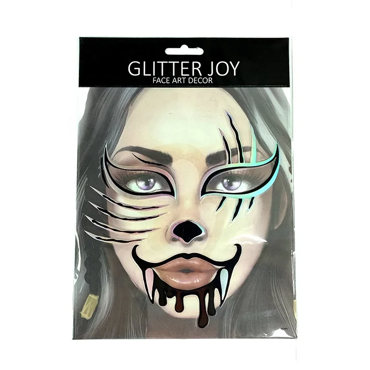 Party Decoration Halloween Bloody Wound Tattoo Stickers Trick Scary Waterproof Temporary Tattoo