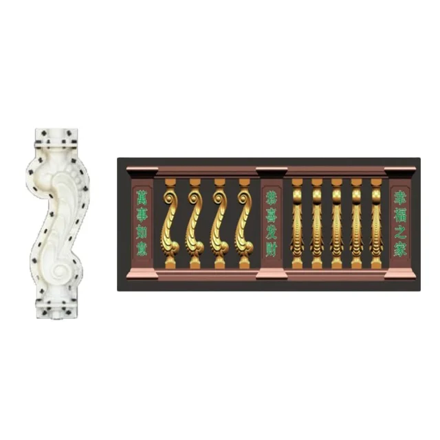 Renfa High Quality ABS Plastic Concrete Baluster and Column Moulds for Sale