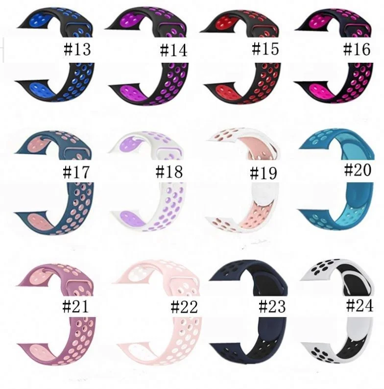 For Apple Watch Band Silicone,  Soft Silicone for Apple watch SE  iwatch series 6 band strap , correa for Apple watch Series 5