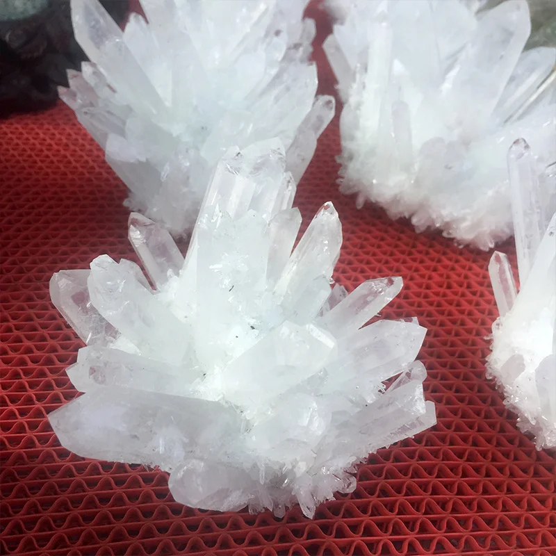 Оптовая продажа, высокое качество, натуральный белый прозрачный камень, кварцевый кристалл, целительные кластеры для украшения