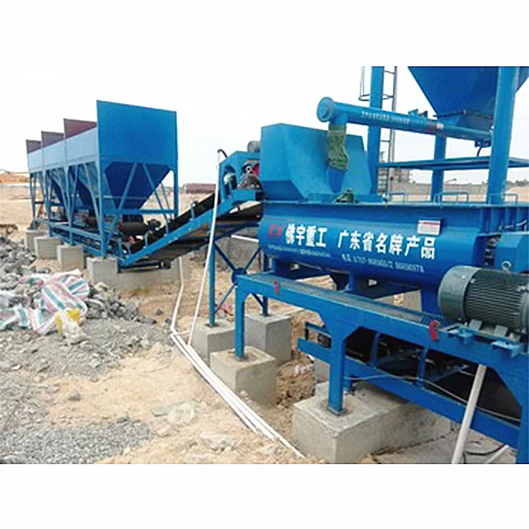 gravel mixing productivity 500t/h integrated WCB500t stable soil cement mixing plant
