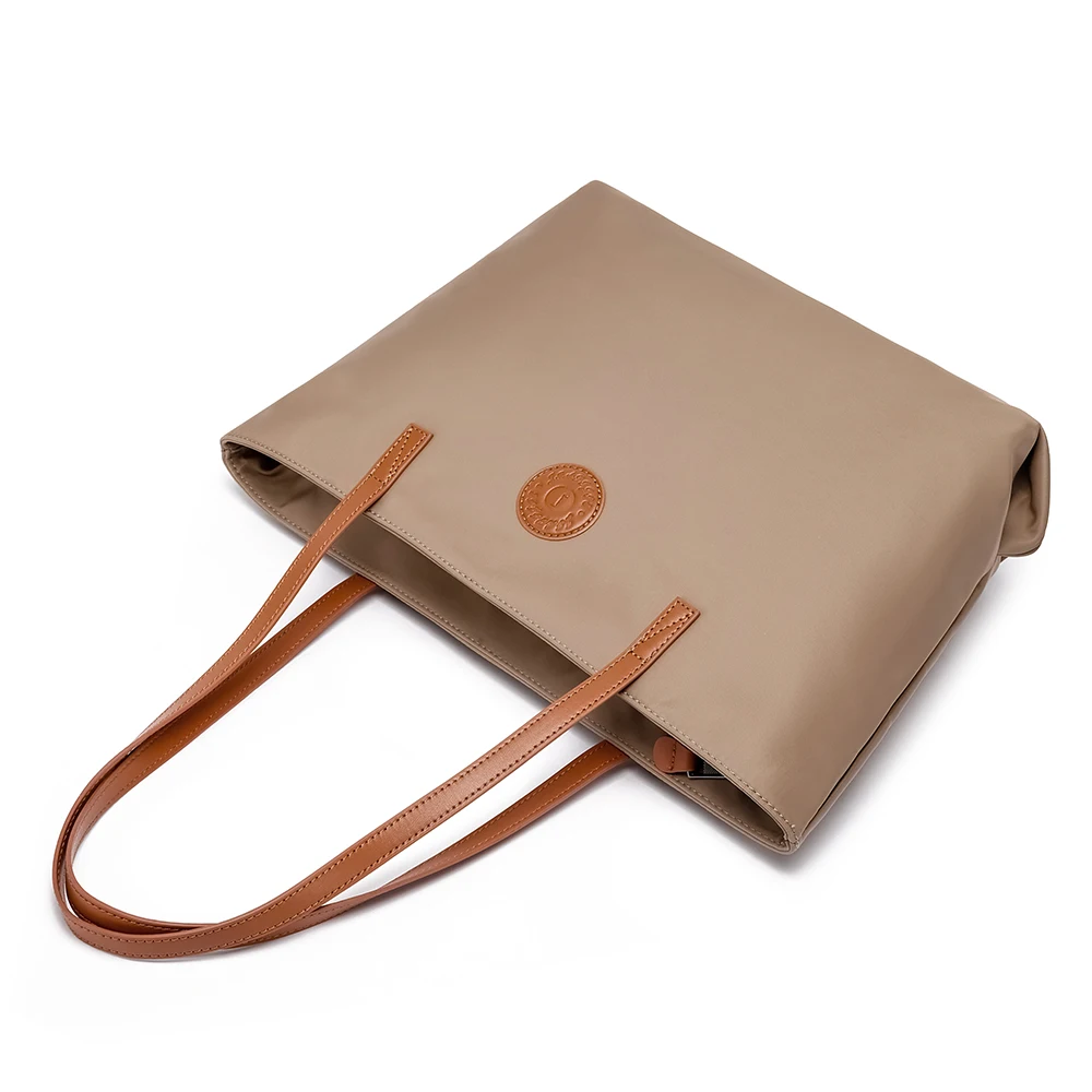 New trendy durable stylish large capacity waterproof  lady Tote Bag women handbags with Leather Handles