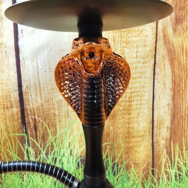 Medium size Cobra head Arabian shisha resin aluminum snake shisha hookah