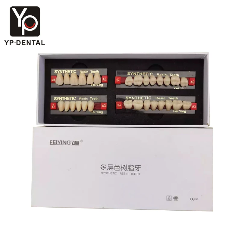 CE APPROVED  Dental Acrylic Resin Teeth Anterior and Posterior Teeth Artificial False Teeth Sets