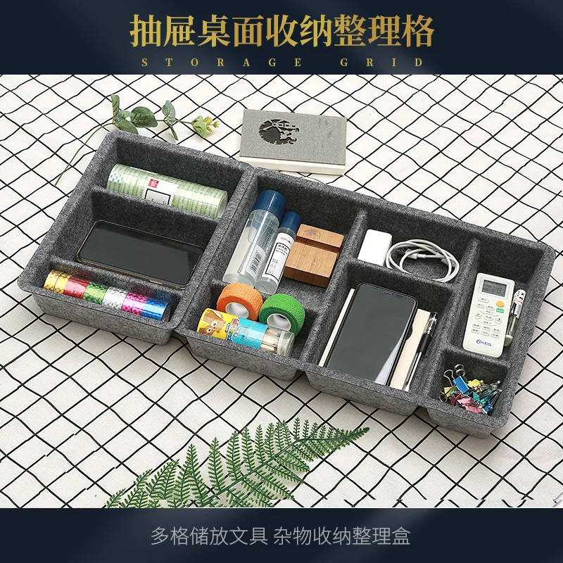 office home Stackable desk Drawer Organizer Tray set supplier Drawer Divider Inserts Storage Organiser