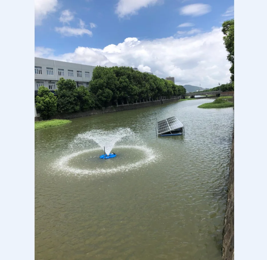 solar pond aeration system