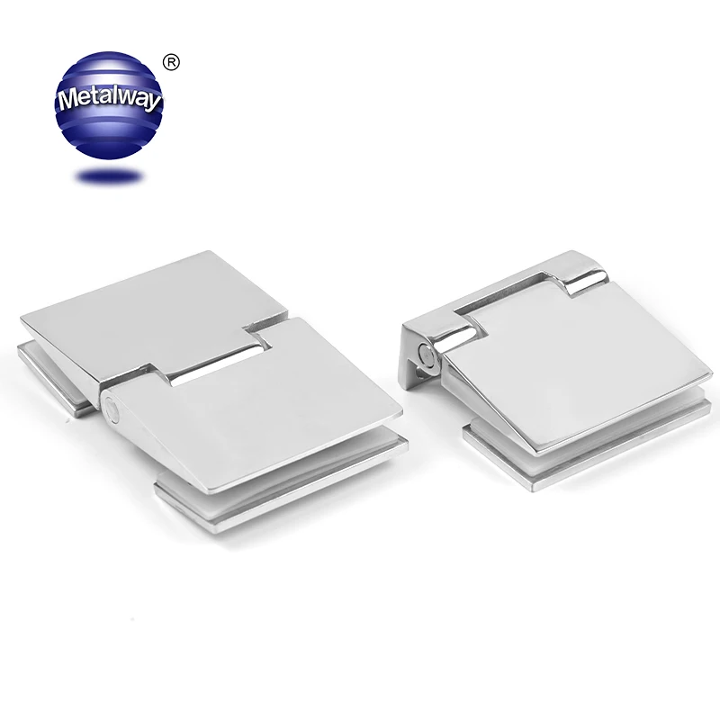 Similar H Shape Square Tube Chrome Finished Glass Shower Door Flat Hinges