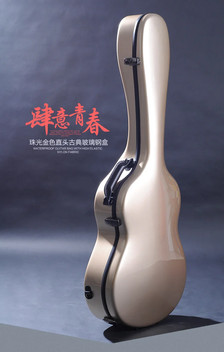 Fiberglass guitar case for classic guitar for  high quality hard guitar case
