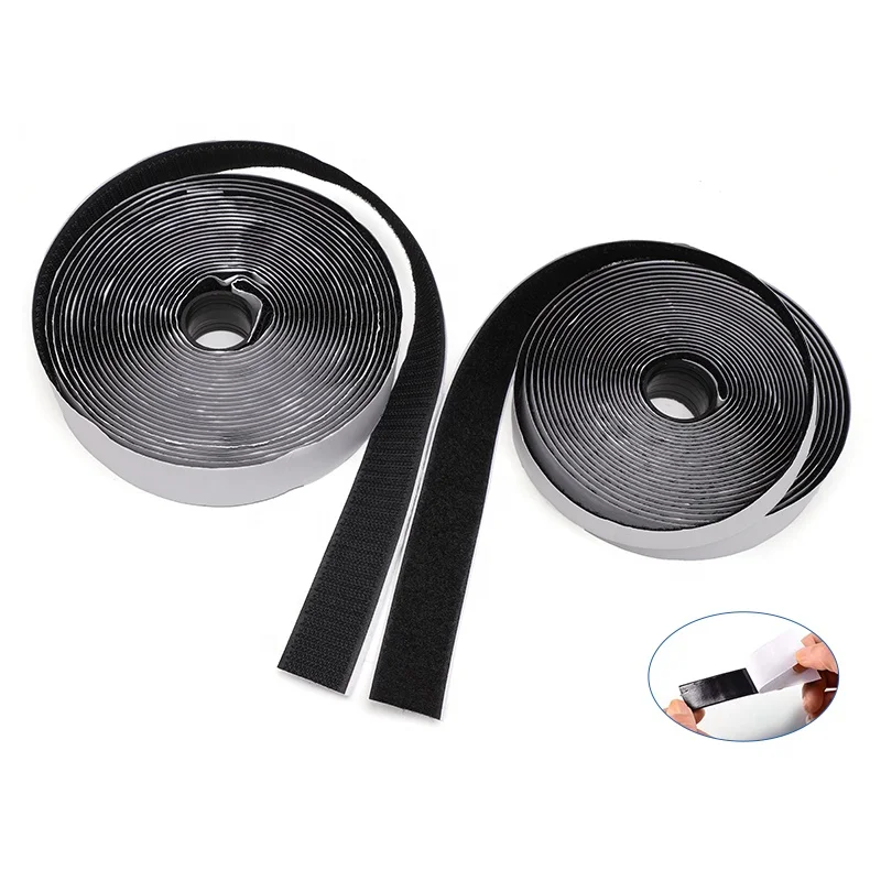 Quality Strength Hook and Loop Strap 1 Inch 25mm Self Adhesive Velcroes Tape