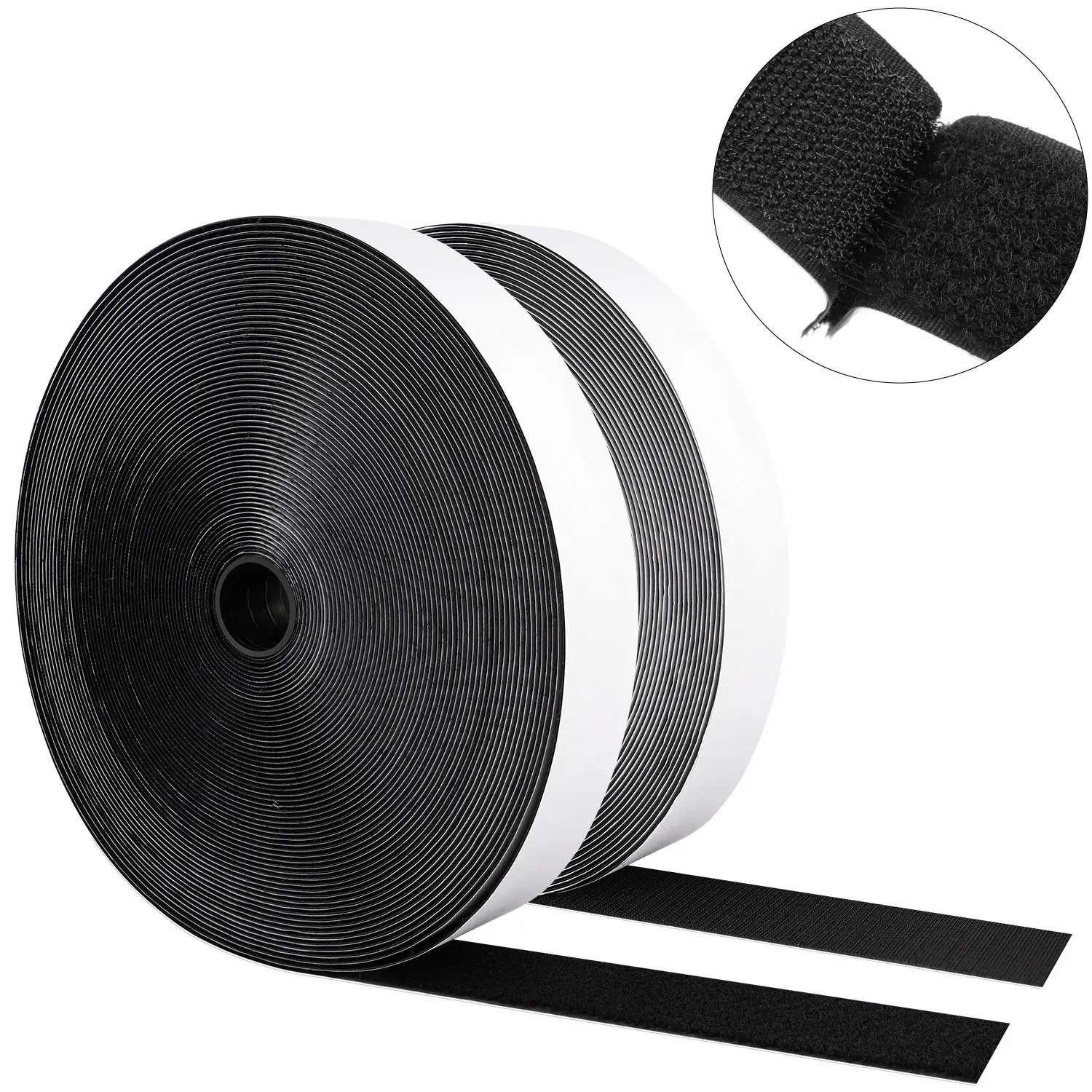 240 rolls (25mm*5M/roll ) Hook & Loop Tape self adhesive  Strips  Industrial Strength Tape Hook & Loop Tape