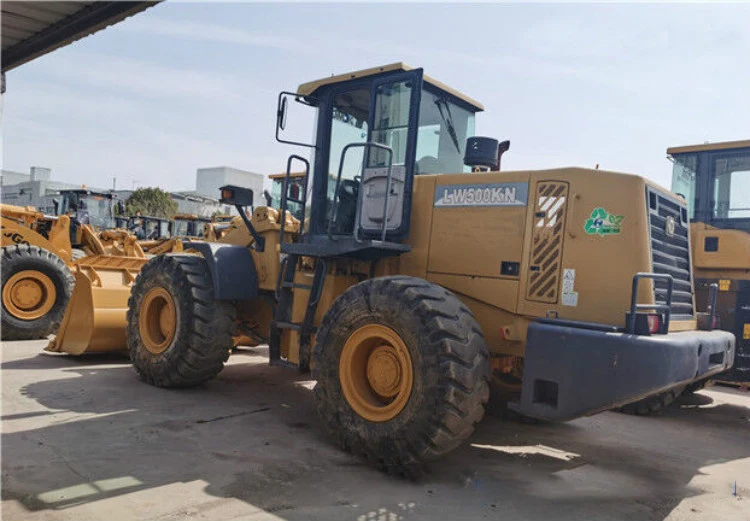XCMG 5 тонн 162kw б/у фронтальный колесный погрузчик LW500KN с 2 ~ 4.5m3