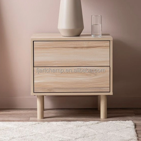 3 Drawer Modern Lamp Wooden Nordic Nightstand