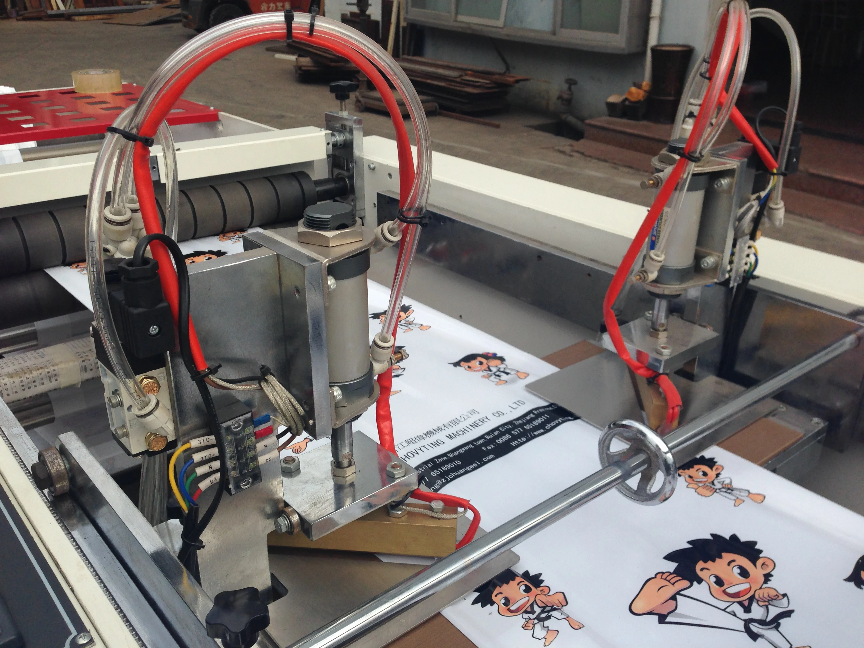 CW-500ZD LDPE Bottom Sealing Loop handle shopping Bag forming Machine for carry plastic bag