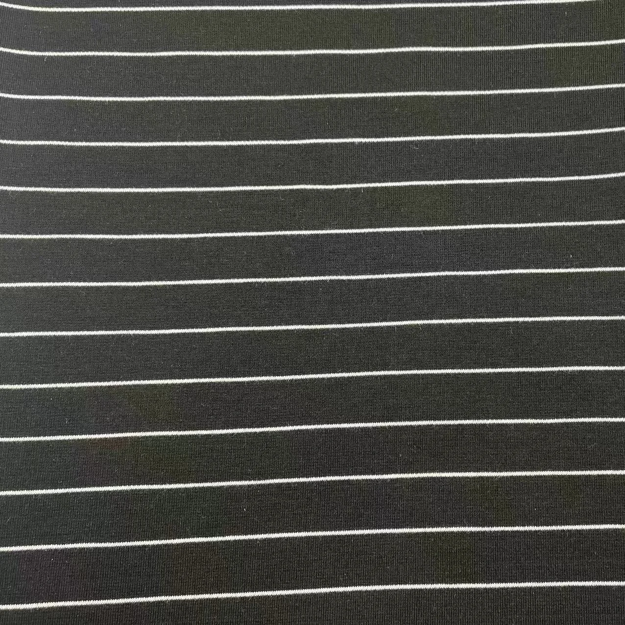 Knitted Yarn Dye Stripe 300Gsm 60% Polyester 35% Rayon 5% Spandex TR Ponti De Roma Fabric For Dress Pants Coat Uniform