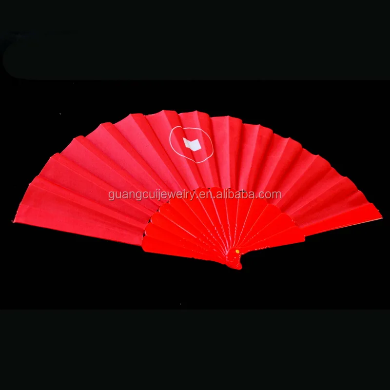 Wholesale custom logo digital printed promotional office red nylon cloth hand