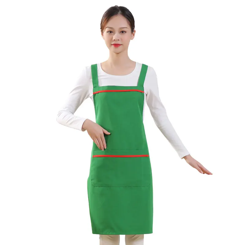 
Adjustable Bib Masonic Briefcase Bag Manicure Personalize Resistant with Pockets Cooking Barista Women Men Chef Kitchen Apron 