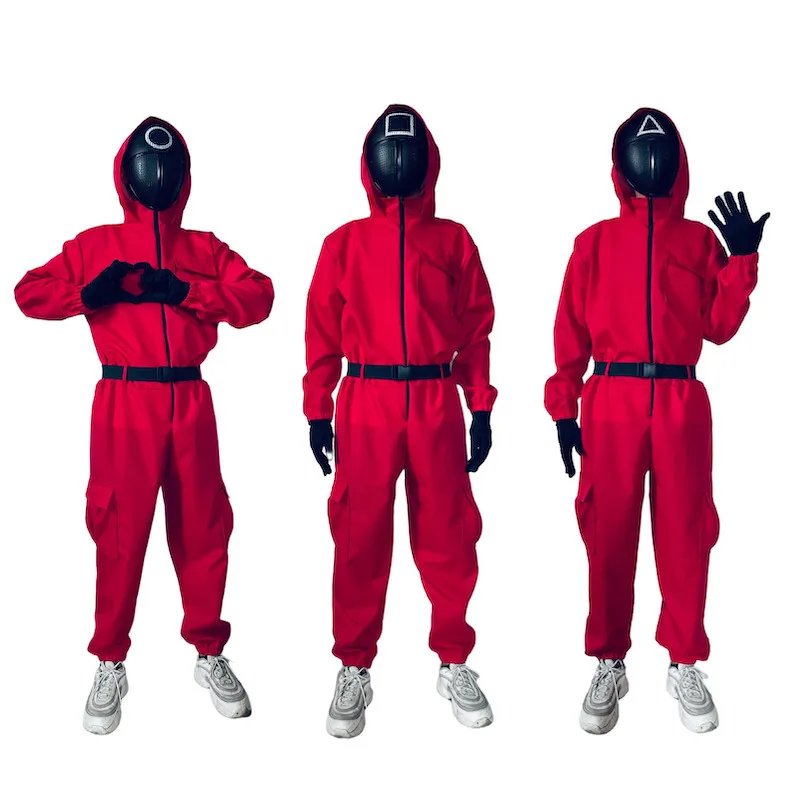 High quality customized 2021 Korean squid game costume alarm peluches goods