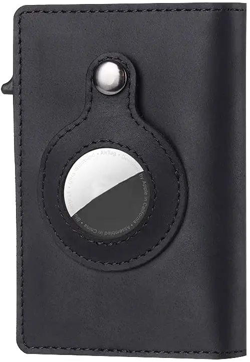 Модный бумажник из натуральной кожи чехол для ключей защитный airтеги многофункциональный с Apple