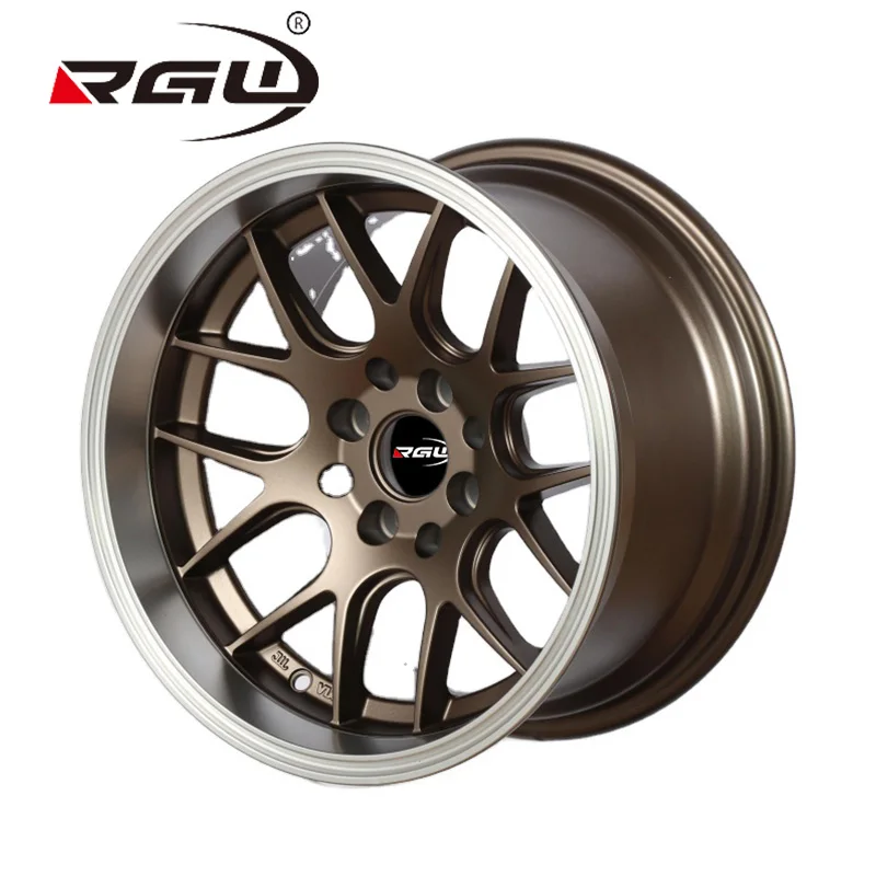 530 Concave Jante Boiture Light Weight Bronze 15 Inch Aluminum 15x8.25J Pcd 4 Hole 4x114.3 Car Mag Alloy Wheel Offset Rim 4x100